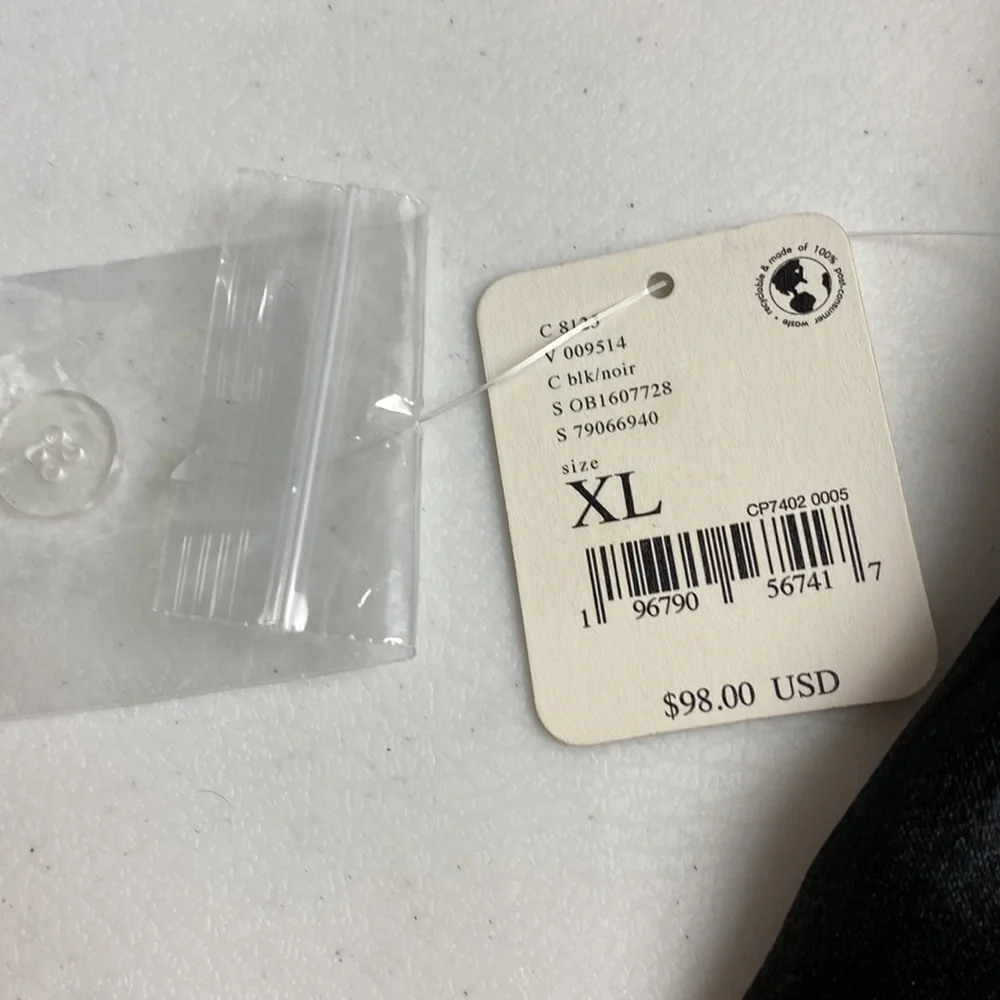 Free People Give A Little Shorts Black Satin, Size XL new - Picture 7 of 15